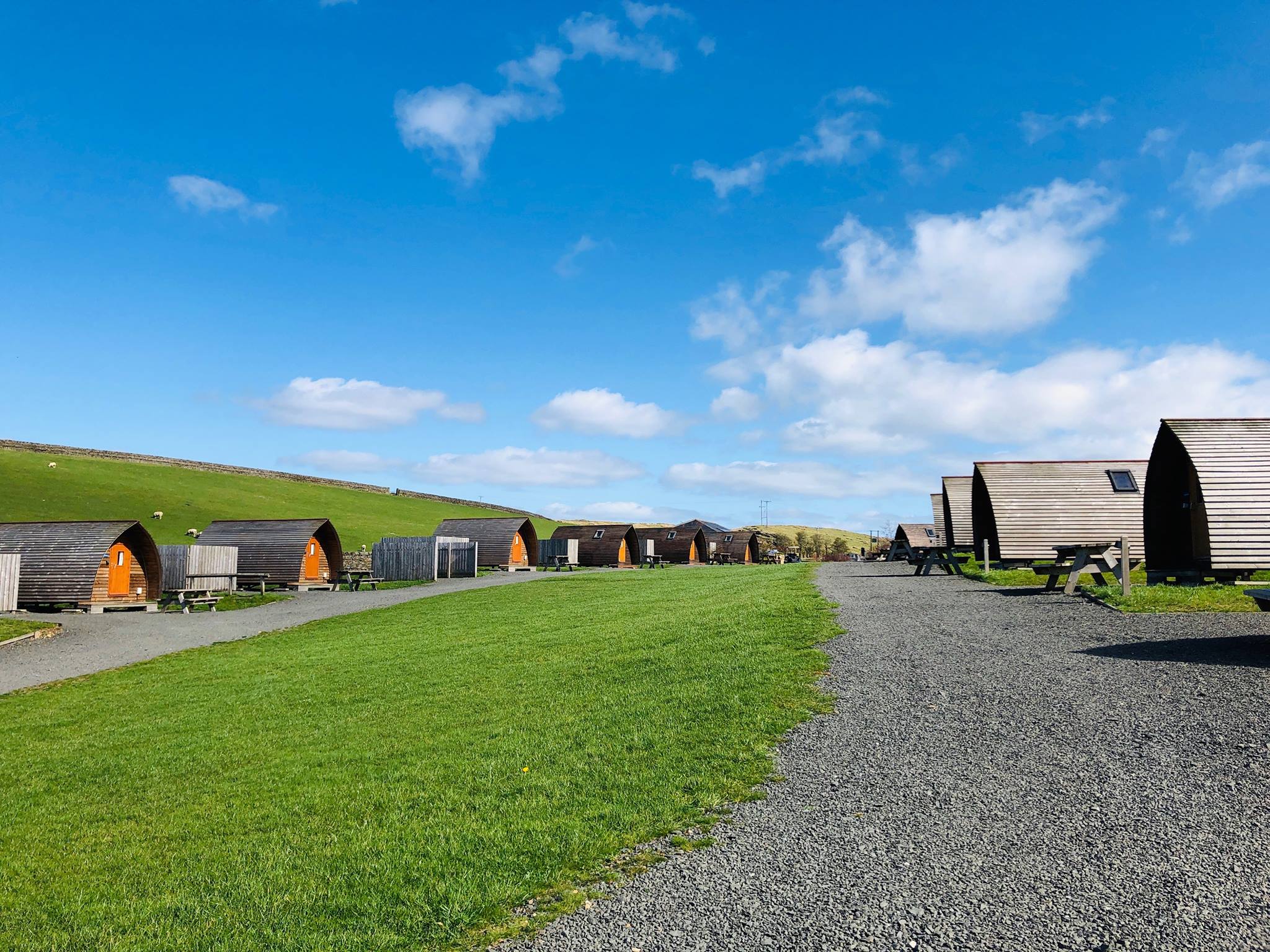 Glamping hut in Northumberland