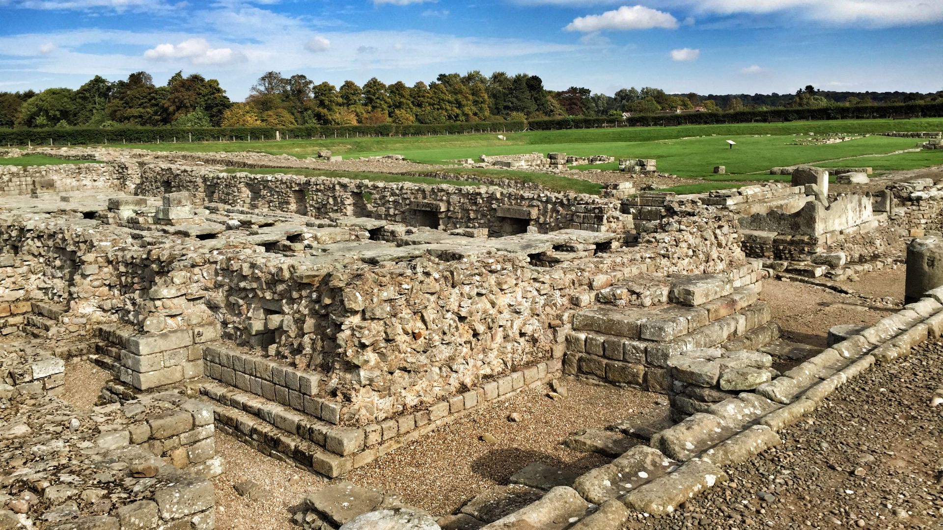 Remains Of Roman Fort At Corbridge