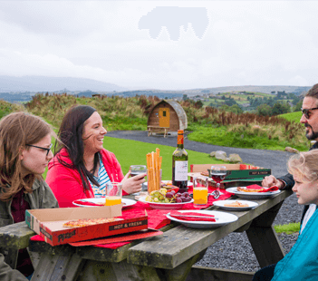 Outdoor picnic table